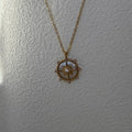 Celestial Compass, North Star Pendant & Gold Sunburst Necklace